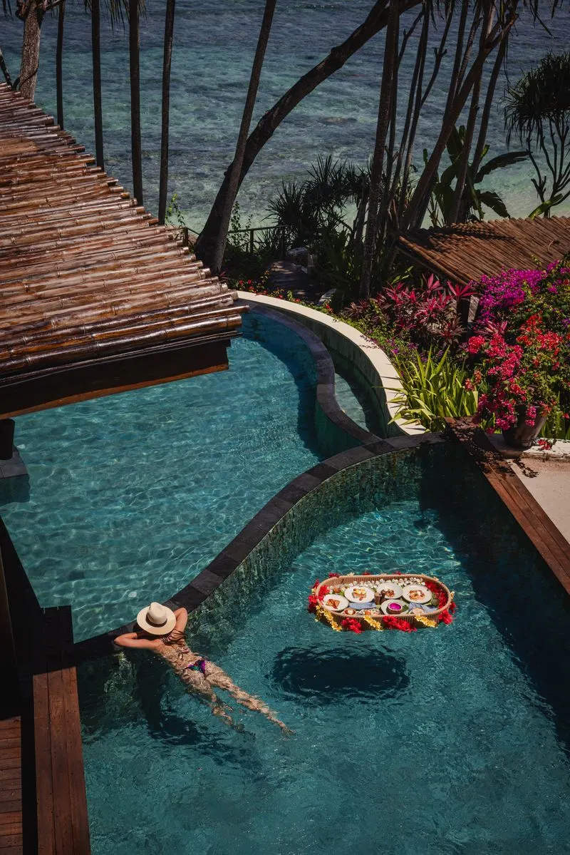 Villa terrace with open ocean views